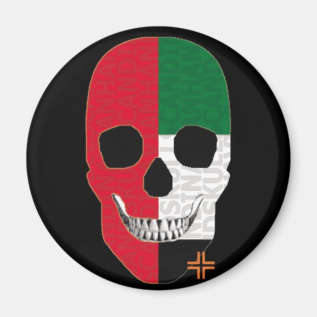 Imã HANDSKULL Emiratos Árabes Unidos à volta do ímã B2 (Frente)