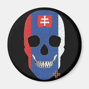 Imã HANDSKULL Eslováquia ( ímã redondo B2)