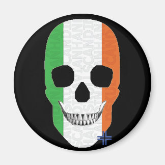 Imã HANDSKULL Irlanda redondo ímã B2