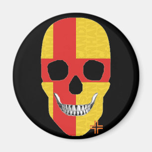 Imã HANDSKULL Kalmar ímã redondo B2