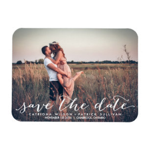 Ímã Handwritten Script Save the Date Magnets