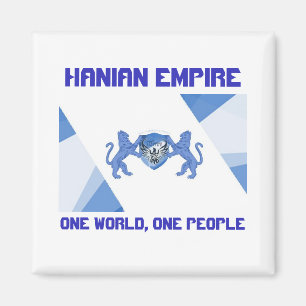 Imã Hanian Empire Flag One World One Pessoas Magnet