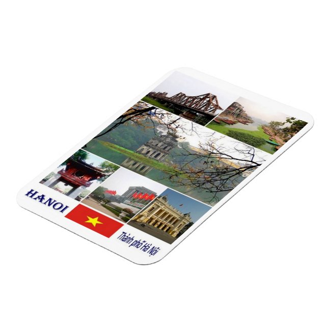 Ímã Hanói - Mosaico - Vietname - Magnet (Left Side)