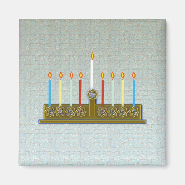 Imã Hanukkah 2010...Magnet Quadrado (Frente)