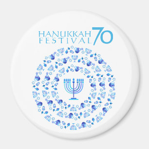 Imã Hanukkah ilumina o 70 do aniversário do festival
