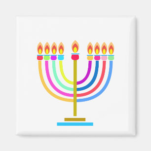 Imã Hanukkah Menorah - Símbolo de Férias das Luzes