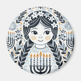 Imã Hanukkah Sameach Brilliance Magnet: Ilumine você