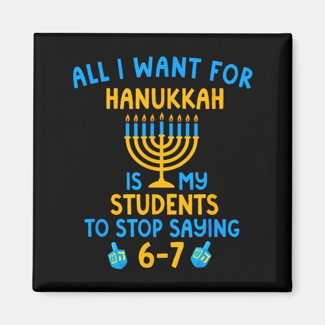 Imã Hanukkah Students Saying 6-7 67 Six Seven Hebrew S (Frente)
