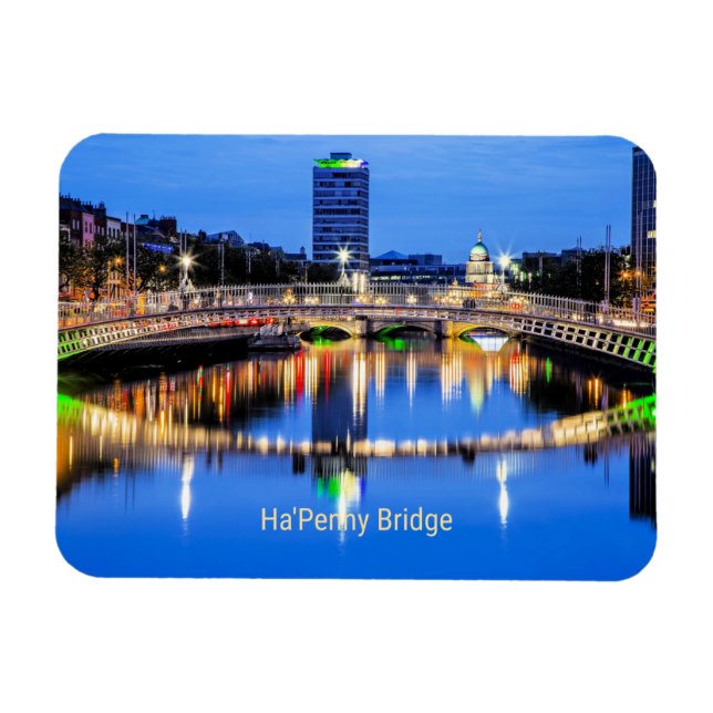 Ímã Ha'Penny Bridge, Dublin, Irlanda (Horizontal)