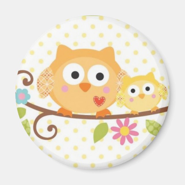 IMÃ HAPPI TREE OWL MAGNET (Frente)