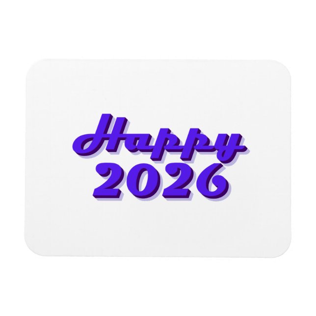 Ímã Happy 2026 (Horizontal)