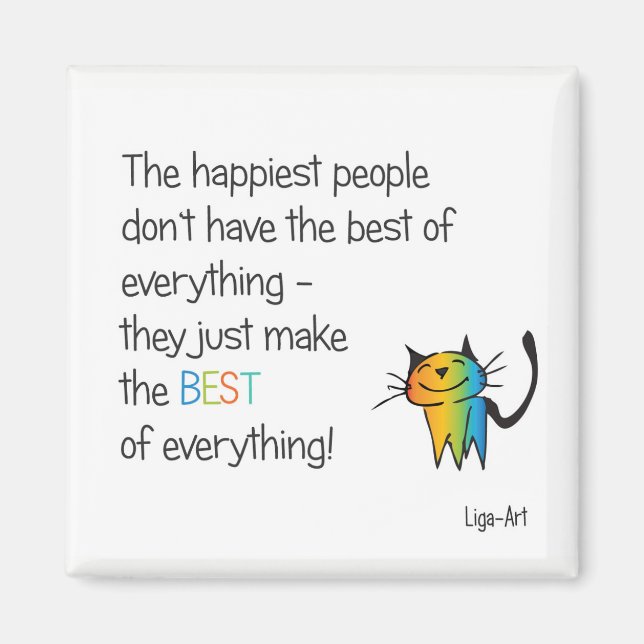 Imã HAppy cat (Frente)