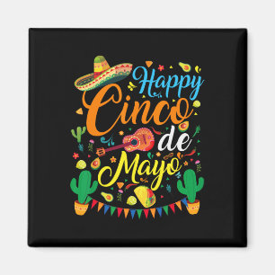 Imã Happy Cinco De Mayo Fiesta Partido Mexicano 5 De M