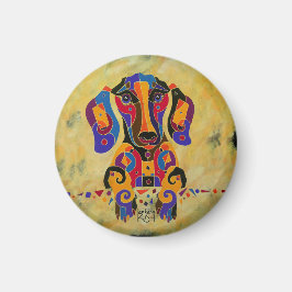 Imã Happy Dachshund Magnet