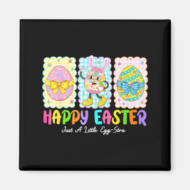 Imã Happy Easter Just A Little Egg-stra Funny Eggs Kid (Frente)