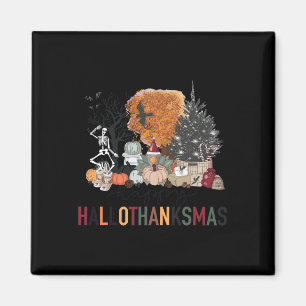 Imã Happy Hallothanksmas Skeleton Turquia Christmas Ha
