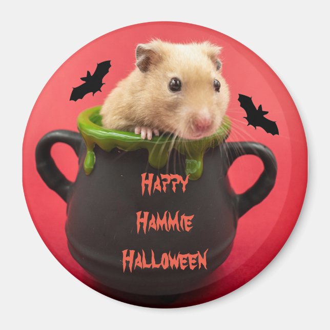 Imã Happy Hammie Halloween Magnet (Frente)