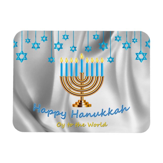 Ímã Happy Hanukkah (Horizontal)