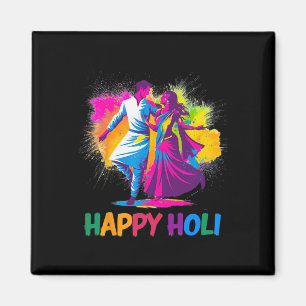 Imã Happy Holi Festival Indian Colors Primavera Dance