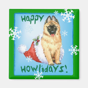 Imã Happy Howlidays Belga Tervuren