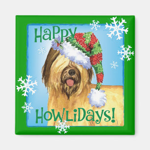 Imã Happy Howlidays Briard