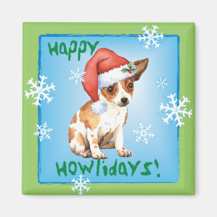 Imã Happy Howlidays Chihuahua