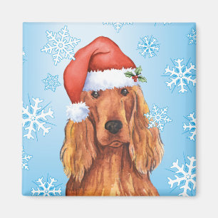 Imã Happy Howlidays Irish Setter