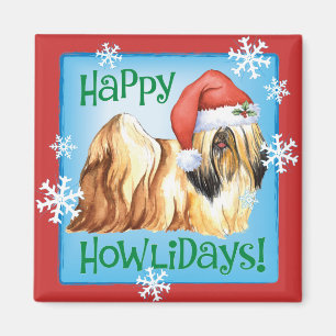 Imã Happy Howlidays Lhasa Apso