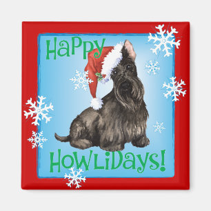 Imã Happy Howlidays Scottish Terrier