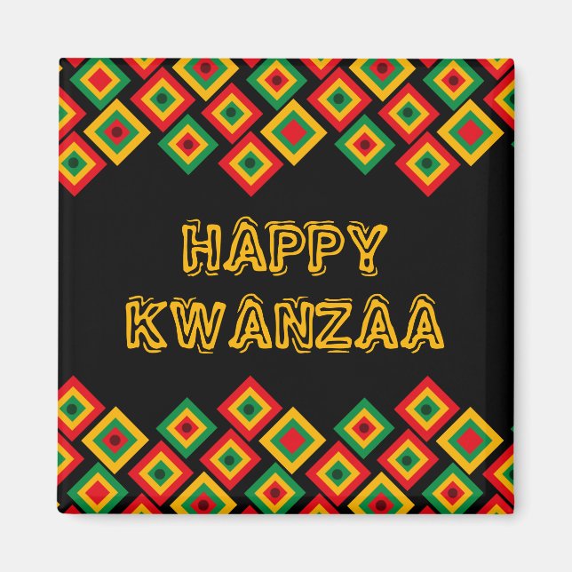Imã Happy KWANZAA Magnet (Frente)