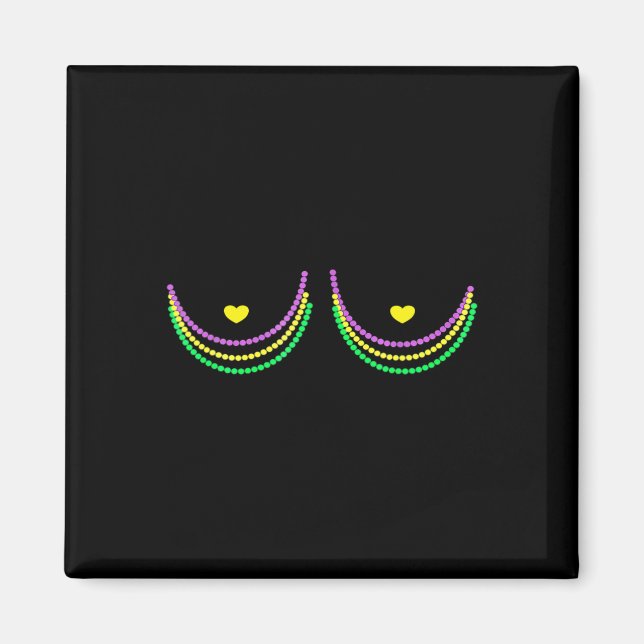 Imã Happy Mardi Gras Funny Mardi (Frente)