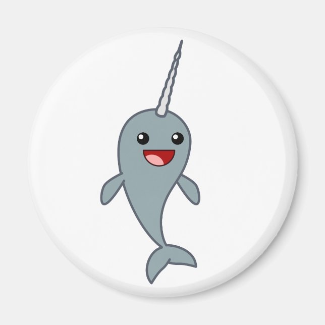 Imã Happy Narwhal (Frente)