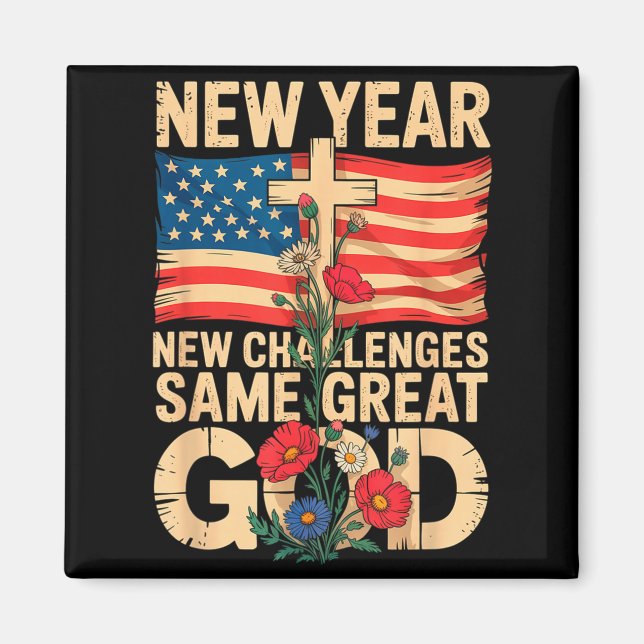 Imã Happy New Year 2026 Christian Challenges Same Grea (Frente)