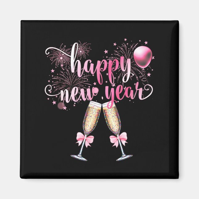 Imã Happy New Year 2026, Cute Funny Gift Men, Women  (Frente)