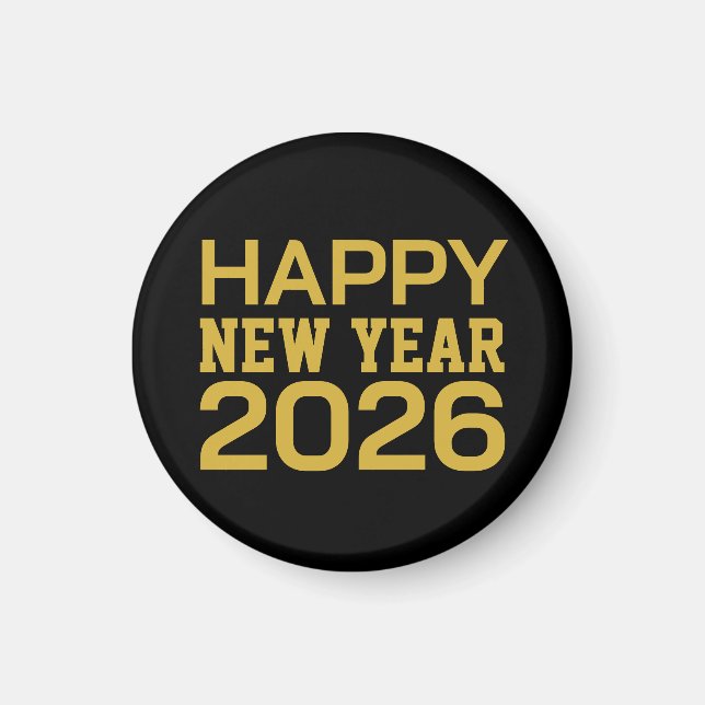 Imã Happy New Year 2026 T-Shirt (Frente)