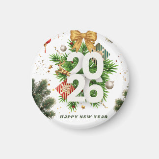 Imã Happy New Year – Festive Christmas Toys, Ornaments
