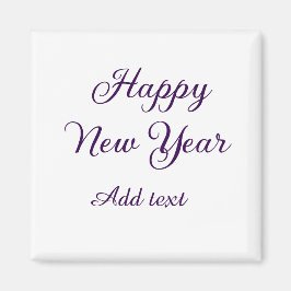 Imã Happy new year purple calligraphy simple minimal