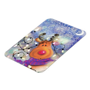 Ímã Happy Reindeer - Natal