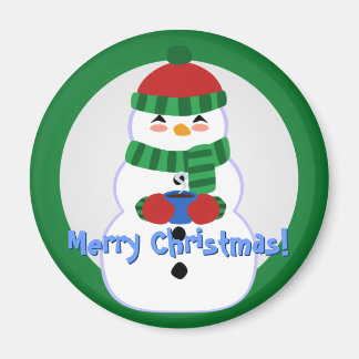 Imã Happy Snowman Magnet