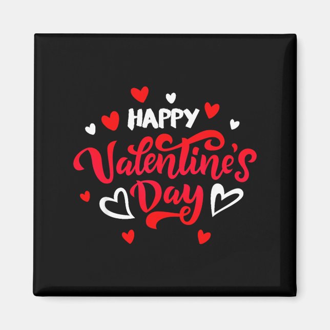 Imã Happy Valentine's Day Couples Date Valentine Love  (Frente)