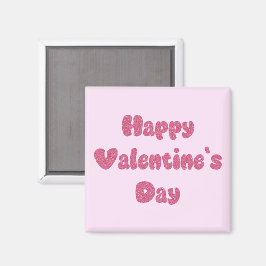 Imã Happy Valentine's Day Glitter Magnet