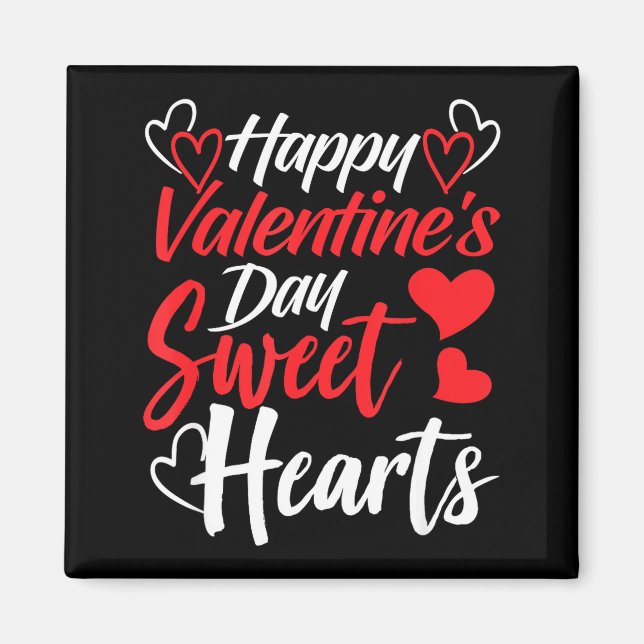 Imã Happy Valentine's Day Sweet Hearts Couples Valenti (Frente)
