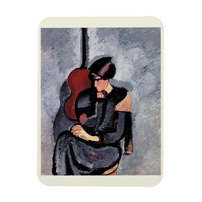 Ímã Harald Giersing - Dame foran en guitar (Vertical)