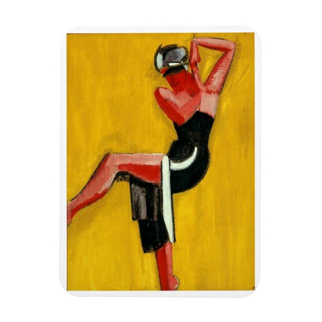 Ímã Harald Giersing, Dancer em Fundo Amarelo, 1920 (Vertical)