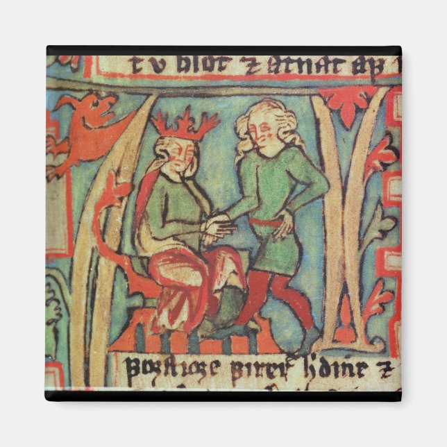 Imã Harald I Fairhair cumprimentando Guthrum 'Flateybo (Frente)