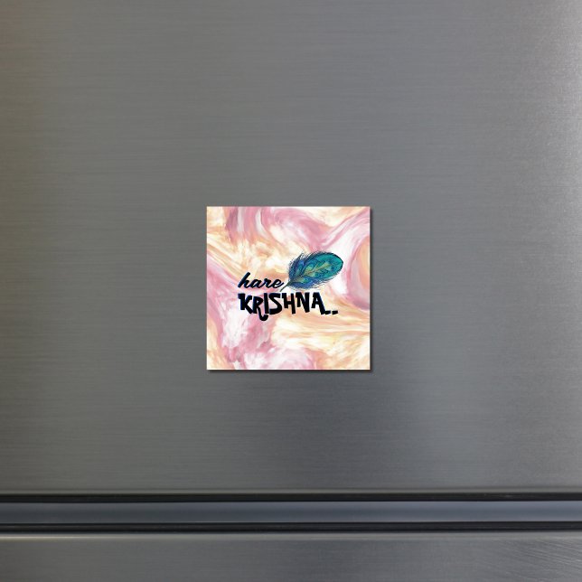 Imã "Hare Krishna" Peacock Feather Hindu (Criador carregado)