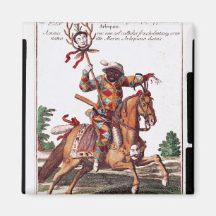 Imã Harlequin a cavalo