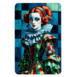 Ímã "Harlequin Elegance - Art Magnet"