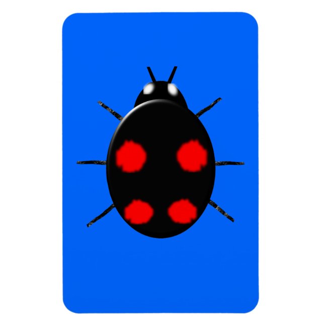 Ímã Harlequin Ladybird Premium Magnet (Vertical)