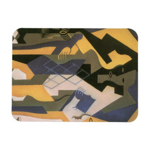 Ímã Harlequin numa Mesa de Juan Gris, Vintage Cubism